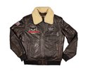Warson Motors - Herren US Navy Tomcat Leather Jacket, brown