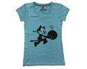 Warson Motors - Damen T-Shirt Felix Bomber, targa blue