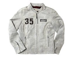 Warson Motors - Damen Lederjacke Gran Turismo, off white