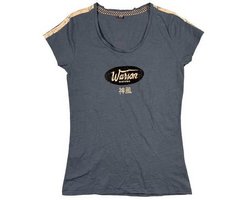 Warson Motors - Damen T-Shirt Motorcycle Kamikaze, blau