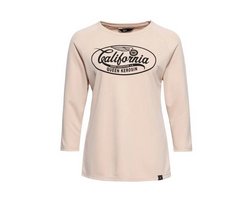 Queen Kerosin - Damen 3/4 T-Shirt " California", ecru