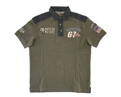 Warson Motors - Herren Polo-Shirt Polo Mustang Sally, olive