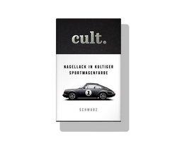 Cultcarcolors - 1er Box Nagellack 15 ml, SCHWARZ