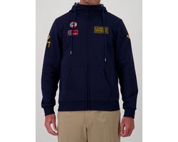 Steve McQueen - Herren Hoodie Full Zip Faster, navy