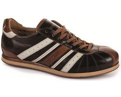 KAMO-GUTSU - Herren-Sneaker, Tifo-Line, Nero-Cognac
