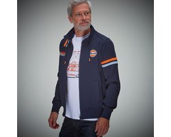 Grandprix Originals - Gulf Hybrid Zip Jacket, navy blue