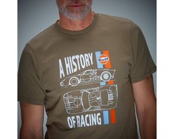 GULF Racing - Herren T-Shirt History, olive