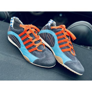 Grandprix Originals - GPO RACING SNEAKER blue suede 