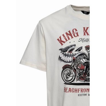 King Kerosin - Herren T-Shirt Beachfront riders, offwhite 