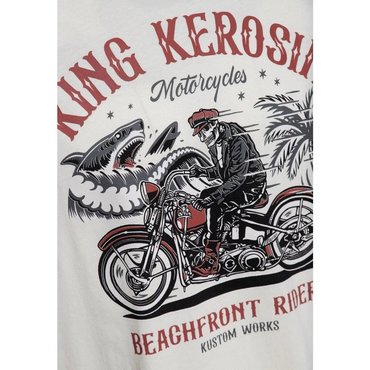 King Kerosin - Herren T-Shirt Beachfront riders, offwhite 
