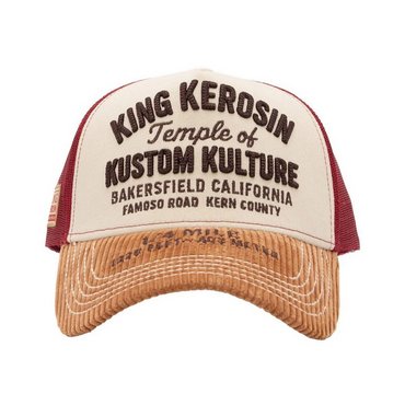 King Kerosin - Herren Trucker Cap "Kustom Kulture", senf & yellow 