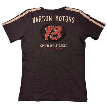 Warson Motors - T-Shirt Speed Wolf, carbone, Kids 