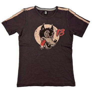 Warson Motors - T-Shirt Speed Wolf, carbone, Kids 