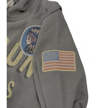 Warson Motors - Damen Hoodie Indian 52, grey 