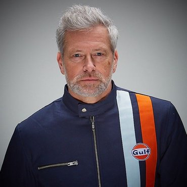 Grandprix Originals - Gulf Roadmaster Men Jacket, navy blue 