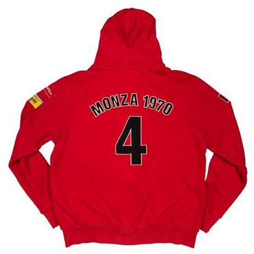 Warson Motors - Herren Hoodie Clay Regazzoni, Monza 1970, rot 