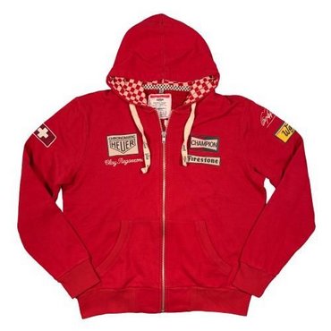 Warson Motors - Herren Hoodie Clay Regazzoni, Monza 1970, rot 