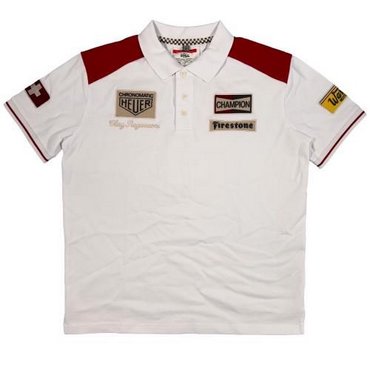 Warson Motors - Herren Polo-Shirt Clay Regazzoni, white 