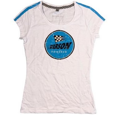 Warson Motors - Damen T-Shirt Powered, white 