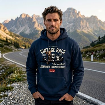 Mille Miglia - HOODIE TEDDY, blue 