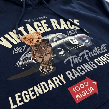 Mille Miglia - HOODIE TEDDY, blue 