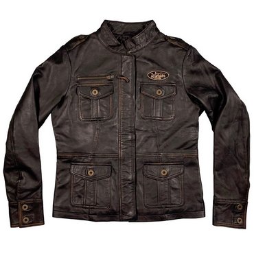 Warson Motors - Damen Lederjacke Spitfire, Brown Rub Off 