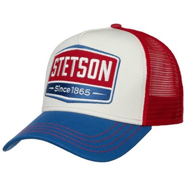 STETSON - Trucker Cap Gasoline, blau-weiss-rot 
