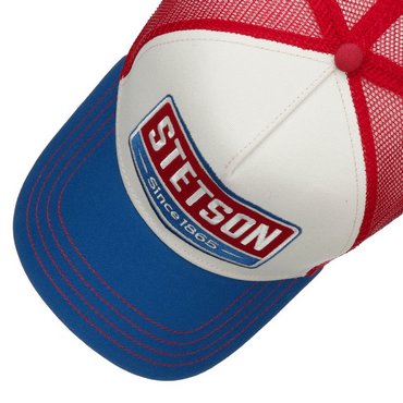STETSON - Trucker Cap Gasoline, blau-weiss-rot 