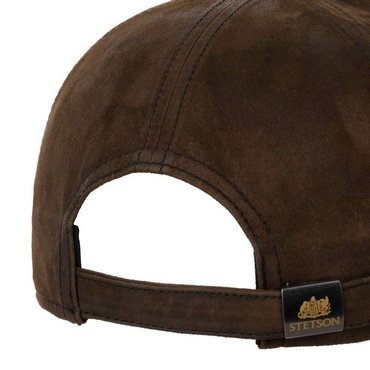 STETSON - Trucker Cap Cotton Linen Stripe, brown / olive stripe 