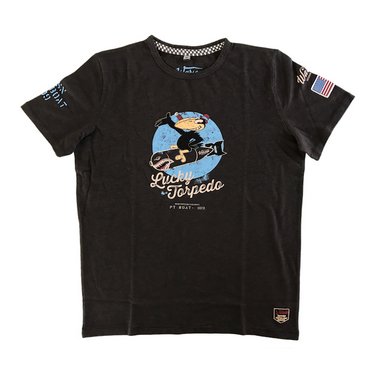 Warson Motors - Herren T-Shirt Lucky Torpedo, carbone 