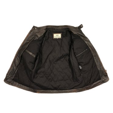 Warson Motors - Men Classic Driver Jacket, brown rub off 