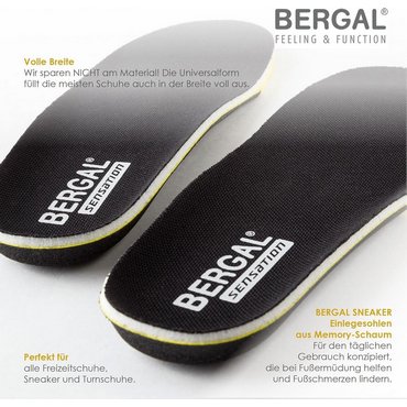 Zubehör: BERGAL- Sneaker Fussbett Schuhsohle 