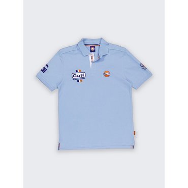 GULF Racing - Herren Polo-Shirt BOLD CLASSICS, light blue 