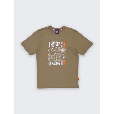 GULF Racing - Herren T-Shirt History, olive 