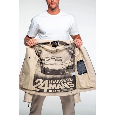 CLASSIC LEGEND MOTORS - Le Mans Lederjacke Lagache, ecru 