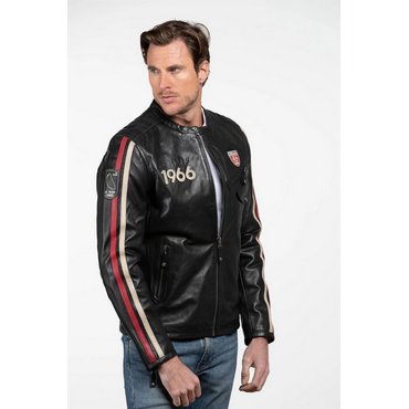 CLASSIC LEGEND MOTORS - Le Mans Lederjacke Marne, schwarz 