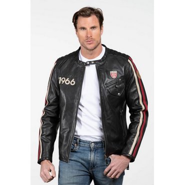 CLASSIC LEGEND MOTORS - Le Mans Lederjacke Marne, schwarz 