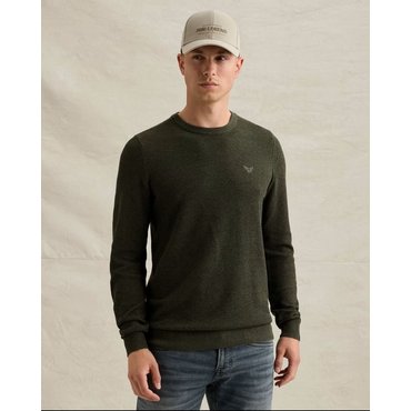 PME LEGEND - Herren Pullover aus Baumwolle/Modal mit Rundhalsausschnitt 