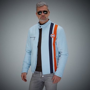 Grandprix Originals - Gulf Roadmaster Men Jacket, light blue 