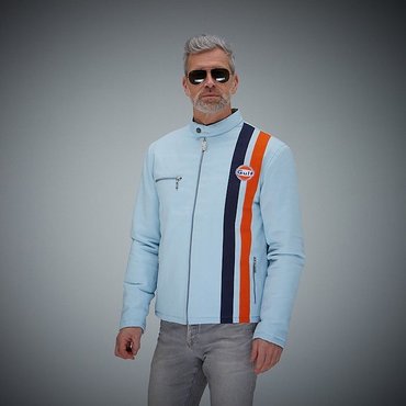 Grandprix Originals - Gulf Roadmaster Men Jacket, light blue 