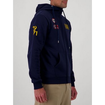Steve McQueen - Herren Hoodie Full Zip Faster, navy 