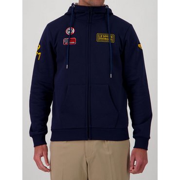 Steve McQueen - Herren Hoodie Full Zip Faster, navy 