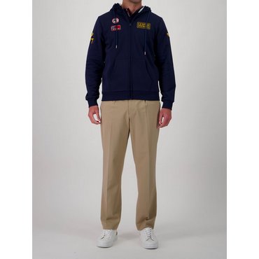 Steve McQueen - Herren Hoodie Full Zip Faster, navy 