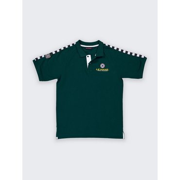 Steve McQueen - Herren Polo-Shirt Checker, forest green 