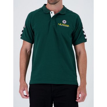 Steve McQueen - Herren Polo-Shirt Checker, forest green 
