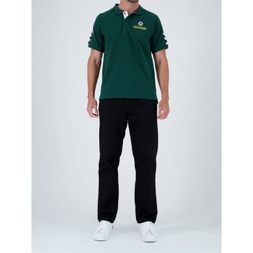 Steve McQueen - Herren Polo-Shirt Checker, forest green 