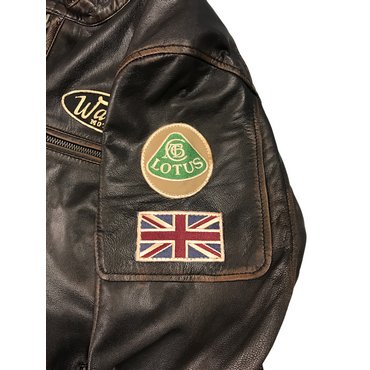 Warson Motors - Jo Siffert Herren Classic Driver Jacket, brown rub off 