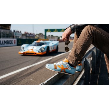 KAMO-GUTSU - Herren-Sneaker, Tifo-Line, cielo-arancio 