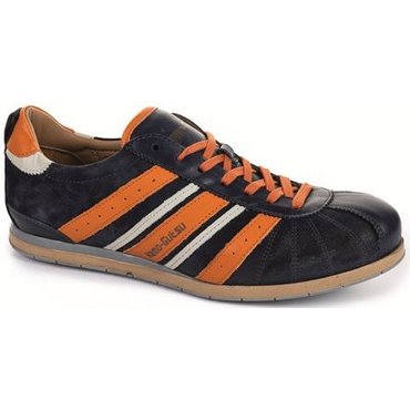 KAMO-GUTSU - Herren-Sneaker, Tifo-Line, Denim-Arancio 