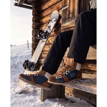 KAMO-GUTSU - Herren-Sneaker, Tifo-Line, Marrone-Royal 